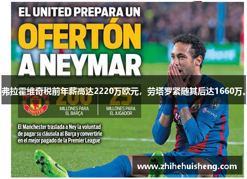 弗拉霍维奇税前年薪高达2220万欧元，劳塔罗紧随其后达1660万。